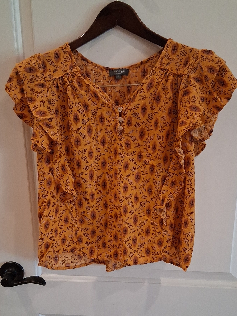 Haute Hippie Print Sleeveless Top Size Small